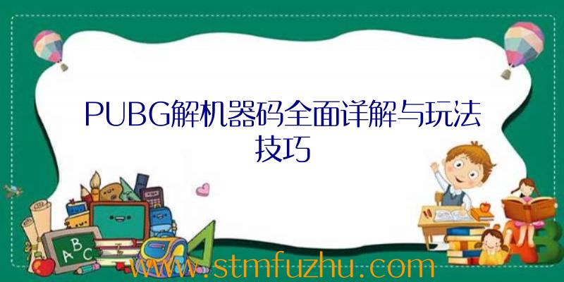 PUBG解机器码全面详解与玩法技巧