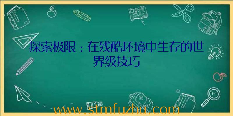 探索极限：在残酷环境中生存的世界级技巧