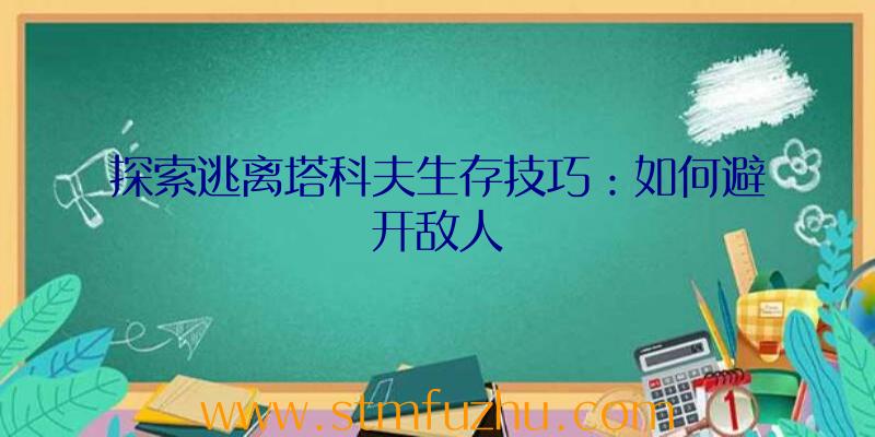 探索逃离塔科夫生存技巧：如何避开敌人